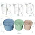 thumbnail image 2 of Clearance!Bandeja para cubitos de hielo para vaso,molde reutilizable para vasos de chupito de hielo,bandejas grandes reutilizables de silicona de fácil liberación con tapa para congelador, 2 of 3