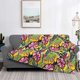 thumbnail image 2 of Fotbe Colrful Tropical Leaves Manta de Franela con Estampado, Manta Ultrasuave para Cama, Sofá, Auto, Hipoalergénica y Antibolitas-80"x60", 2 of 6