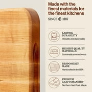 John Boos Chop-N-Slice Wood Cutting Board with Finger Grips, Maple