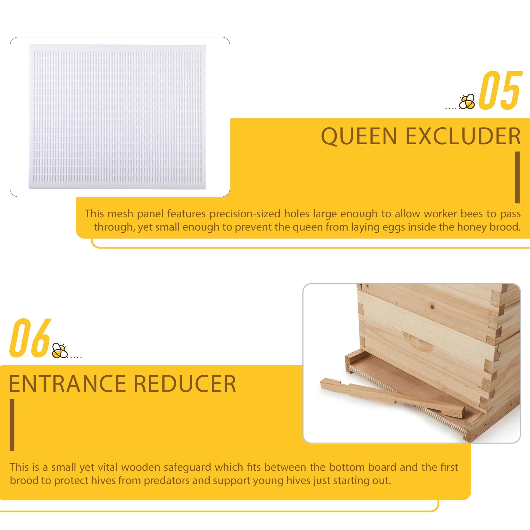20 Deep 20 Medium 40-Frame Size Beekeeping Kit Bee Hive House Frame Beehive