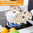 thumbnail image 6 of Black Cow Print Oven Mitts and Pot Holders Sets 4Pcs,Extra Long Oven Gloves Potholder for Kitchen Cooking Baking BBQ 100% Cotton Heat Resistant, 6 of 6