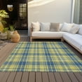thumbnail image 6 of Addison Rugs Chantille Indoor/Outdoor Transitional Plaid Yellow Washable Rectangle Rug, 10' x 14', 6 of 6