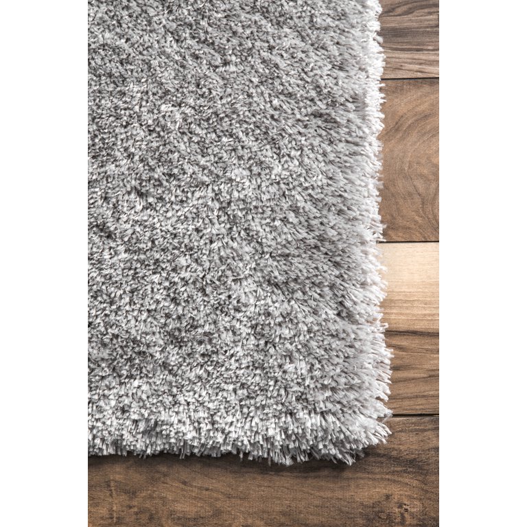 nuLOOM Gynel Cloudy Shag Baby Pink 5' 3 Square Rug