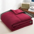 thumbnail image 6 of Fenull Summer Anti-Sweat Quilt (150*200Cm) Burgundy, 6 of 7