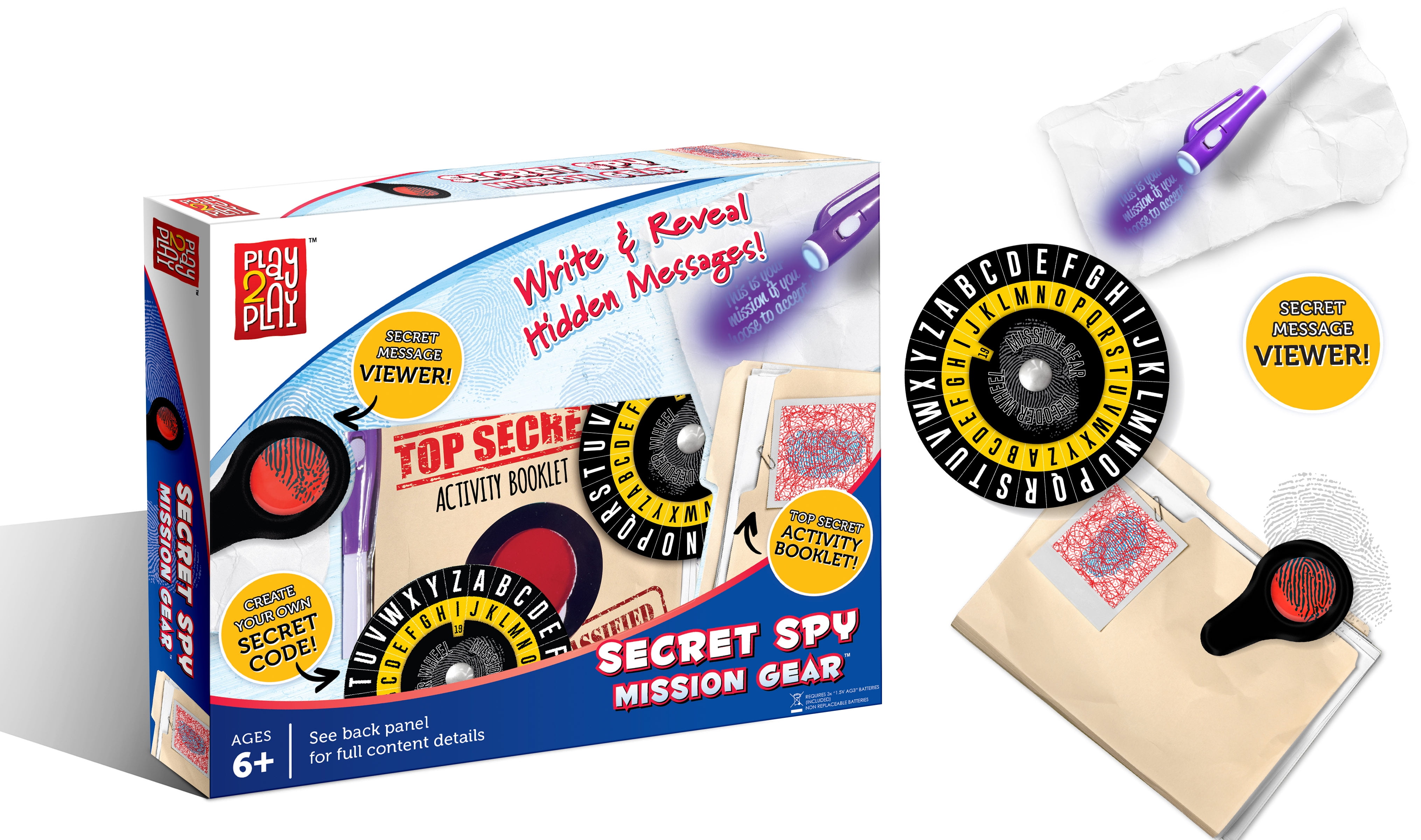Play 2 Play Secret Spy Kit, Children ages 6+