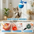 thumbnail image 3 of Interactive Dog Toys Touch Activated Bouncing & Jumping Dog Ball with Rope, Smart Automatic Rolling Toy, USB Rechargeable, Squeaky Doggie Toys to Keep Them Busy (2 Pack Blue), 3 of 6