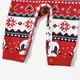 thumbnail image 4 of Conjuntos de pijamas a juego para toda la familia con estampado de letras navideñas y muñecos de nieve (resistentes al fuego), 4 of 5