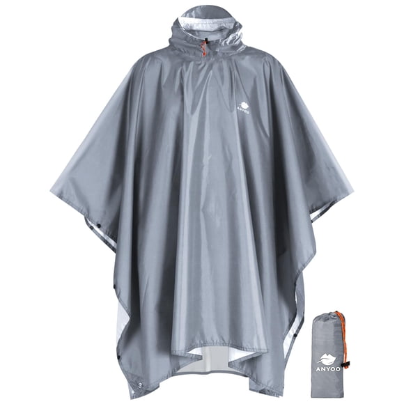 Poncho impermeable ANYOO ligero para adultos