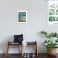 thumbnail image 3 of Art.com Pretty Blue Dahlias 1 Art Print by Vera Hills, White Frame Wall Art, 17" x 21", 3 of 5