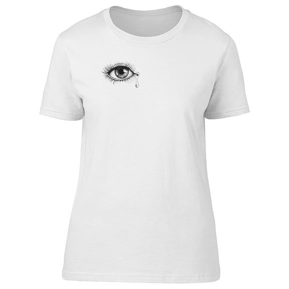 Crying Left Eye T-Shirt Women -Image by Shutterstock, Female Small