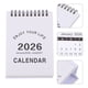 thumbnail image 5 of Calendario de escritorio pequeño: Mini calendario mensual de pie plegable 2026-2027 para mesa, ideal para el hogar o la oficina, color blanco., 5 of 8