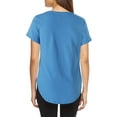 thumbnail image 2 of Ma Croix Womens Lightweight Hipster Round Bottom Short Sleeve Athletic Yoga Tunic T Shirt, 2 of 6