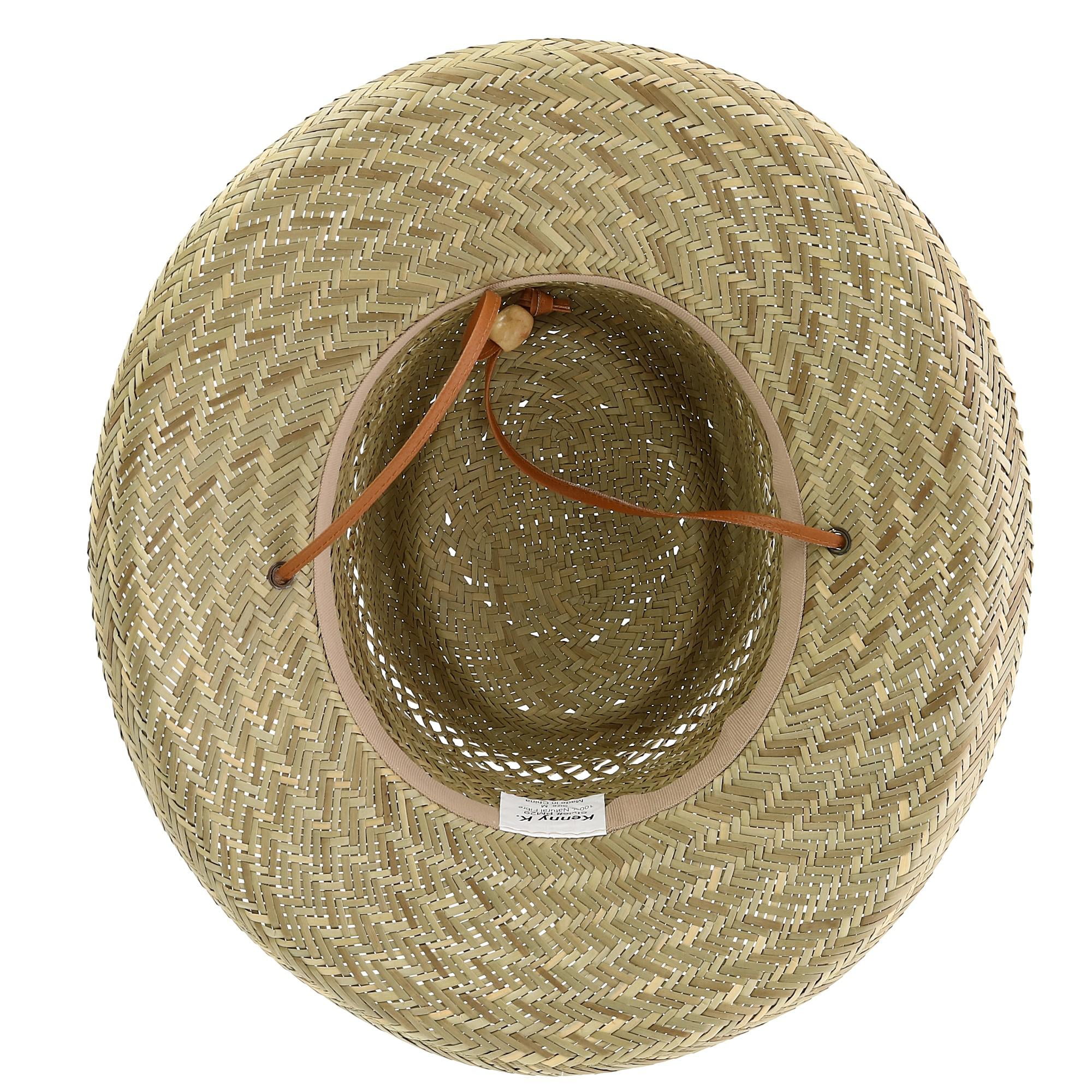 Kenny K Unisex Rush Straw Inch Brim Gambler Hat