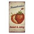 thumbnail image 2 of Towel Wipe Things House Kitchen For Utensils Dishcloth Towels Hand Cloths Cleaning Microfiber Retro Grain Wood Strawberry Fruit, 2 of 6