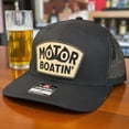 thumbnail image 2 of Funny "Motor Boatin'" Leather Patch Hat: Richardson 112, Flexfit, or Infinity Her, 2 of 4