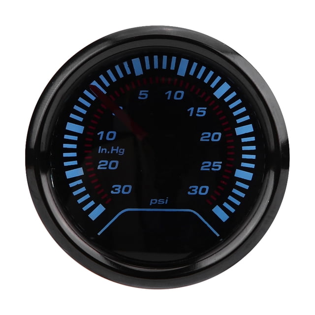 BOROCO Turbo Charged Pressure Gauge para Car Turbo Boost - Manómetro Turbocargado De Alta Precisión para Monitorear Los Niveles De Presión En Vehículos