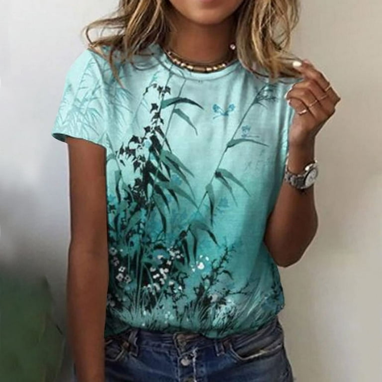 Scyoekwg Womens Summer Tops Short Sleeve Shirts for Women