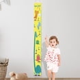 thumbnail image 2 of Children's Height Growth Chart Cartoon Pattern Canvas Height Chart Ruler Removable Wall Mounted Ruler Measurement Chart Suitable For Home Decoration Measuring Board Foldable Fencing Bracket Gauge, 2 of 4