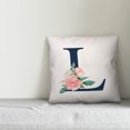 thumbnail image 3 of Creative Products Floral Monogram - L 18x18 Indoor / Outdoor Pillow, 3 of 3
