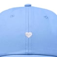 thumbnail image 2 of Dalix Heart Embroidered Cotton Summer Outdoor Baseball Cap Dad Hat Womens in Light Blue, 2 of 5