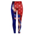 thumbnail image 4 of MKLEKYY Leggings de mujer de vestir, leggings estampados del Día de la Independencia para mujer, leggings de ejercicio físico, pantalones de yoga, 4 of 4