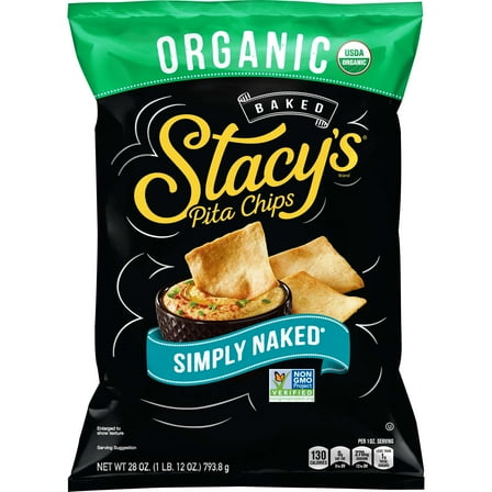 Stacy's Pita Chips Simply Naked 28 Ounce Plastic Bag