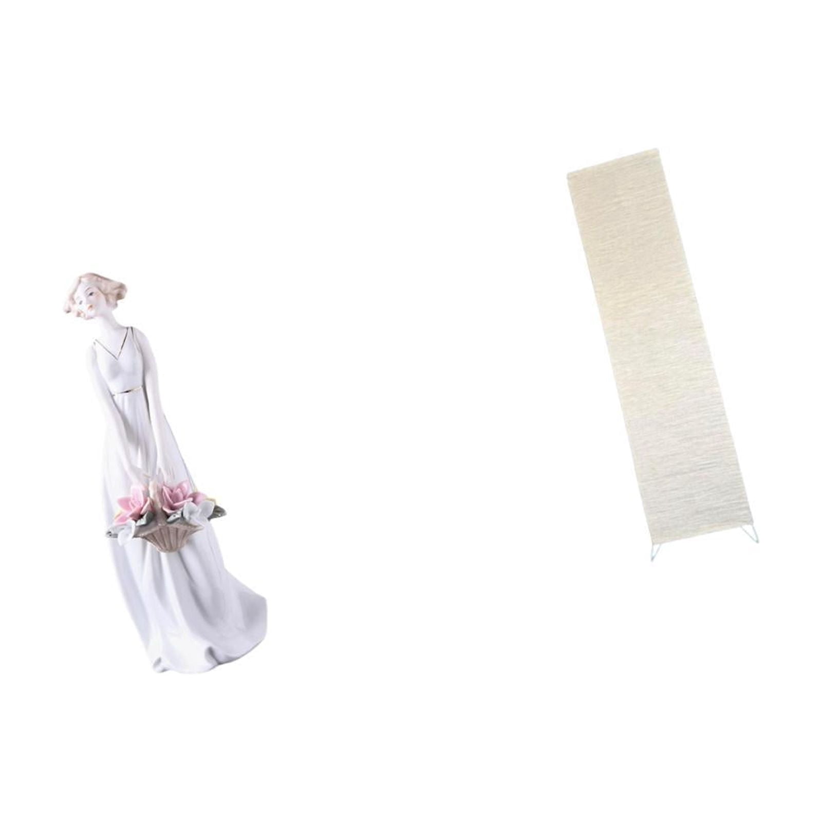 Girl Figurine Desk Ornament Floor Lamp Shade Creative Resin and Paper Design for Living Room Bedroom Office Decor