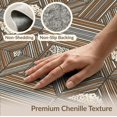 thumbnail image 6 of ODIKA 8'x10' Washable Area Rug Durable, Non-Slip Patchwork Inspired Block Layout Symmetrical Decorative Round for Living Room, Under Sectional, Family, 6 of 7