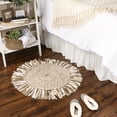 thumbnail image 3 of Stone-Off White Rag Rug 3 Ft Round, 3 of 3