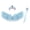 3Pcs Blue Set, variant on Feather Wings Fairy Halloween Costume Wings Stage Show Halloween Costume Angel Wings for Kids Girls Princess Party Cosplay