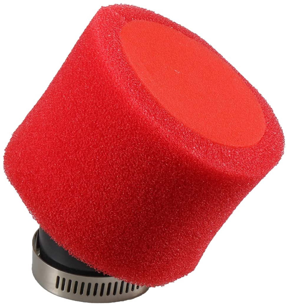 38MM RED FOAM AIR FILTER ATV DIRT BIKE MOPED SCOOTER 50CC 70CC
