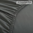 thumbnail image 5 of 4pcs Bamboo Microfiber Blend Sheet Set- 18" Deep Pocket Cooling Bedding- Soft, Breathable, Wrinkle-Free Flat& Fitted Sheets with Pillowcases, 5 of 7