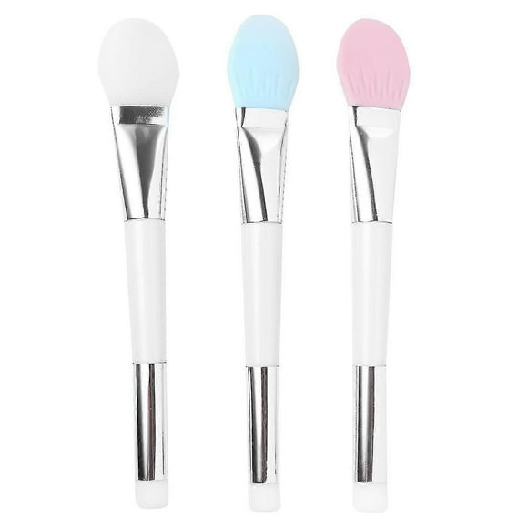 3pcs Portable Practical Durable Useful Functal Soft Face Brush Silic Brush Mask Brush