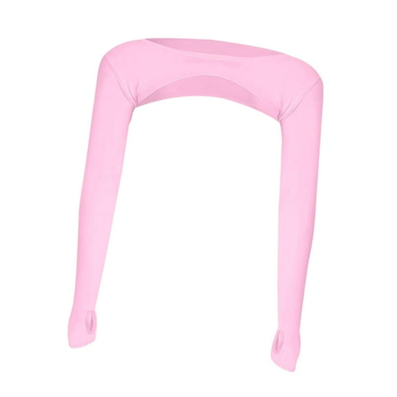 yotijay Arm Sleeves Breathable Shrug with Thumb Hole Cooling Shawl Arm Covers for Pink