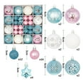 thumbnail image 2 of 44 Pieces Christmas Balls Ornaments Christmas Tree Decoration Baubles Assortment Blue Pink White, 2 of 9