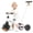 White, variant on KORIMEFA 5 in 1 Tricycle for toddler 2-4 Years Old, Toddler Bike, Kids Balance Bike & Ride-On Trike with Push Handle, Outdoor Indoor Birthday Gift for Boys Girls, Blue