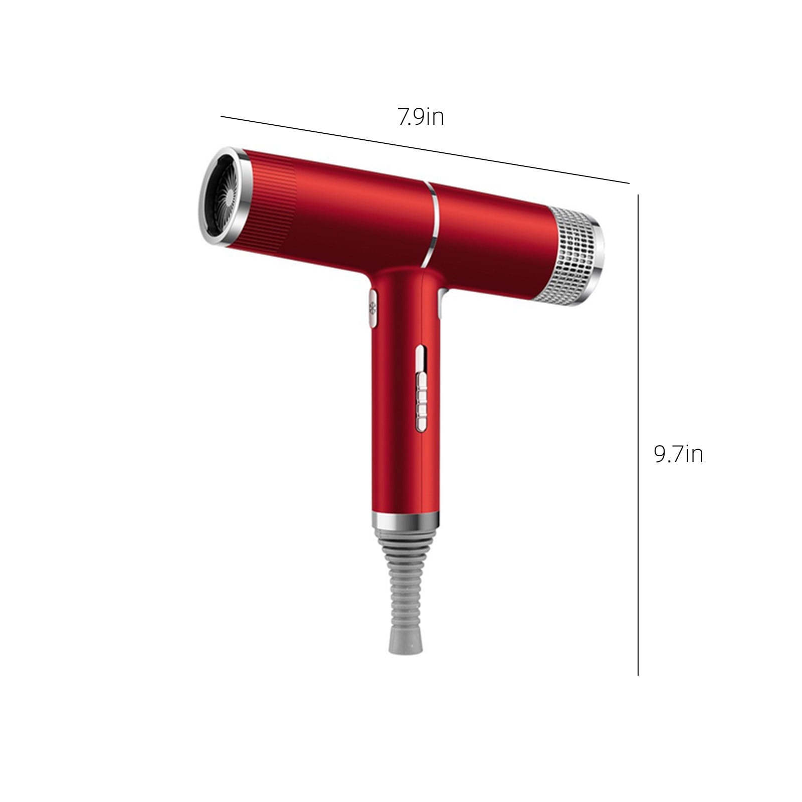 Travel Hair Dryer, 800W High Power, Ionic Conditioning for Frizz-Free Hair, with Curly Hair Styling Nozzle, Compact Design, 110V, Suitable for Normal & Curly Hair, Fast Drying