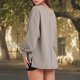 thumbnail image 5 of Jersey con hombros caídos para mujer suéter cómodo con abertura lateral abrigos de moda para primavera y otoño Tops, 5 of 7