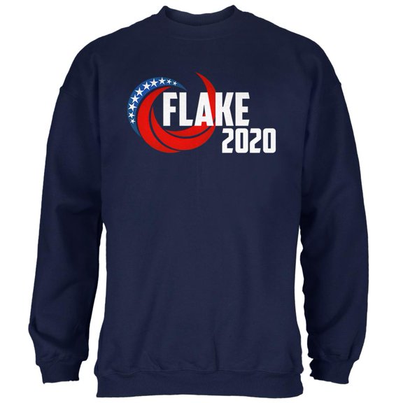 Presidential Election 2020 Jeff Flake Swoosh Mens Sweatshirt Navy X-LG