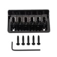 thumbnail image 1 of Electric Guitar Hardtail Bridge With Screws and Wench 6-Strings for Musical Instrument Bass Replacement Part Stable Saddle Bridges Bass Children Beginners, 1 of 7