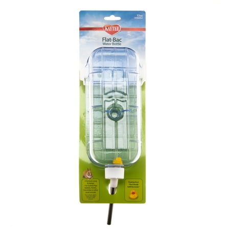 UPC: 0045125619331 | Kaytee Flat-Bac Habitat Water Bottle for Pet Rabbits Ferrets and Guinea Pigs 32 oz