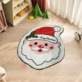 thumbnail image 6 of KOYPTL Christmas Wool Spinning Decoration Doormat-32"x20",Santa Claus Shaped Shower Welcome Mat,Nonslip Absorbent Washable Bathroom Rug for Front Door Bedroom Floor Tub Kitchen Fireplace Hearth, 6 of 6