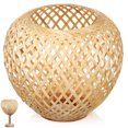 thumbnail image 1 of OULII 36Pack Handcrafted Natural Style Ceiling Lamp Shade with Woven Bamboo for Home Owners and Interior Designers, 1 of 6