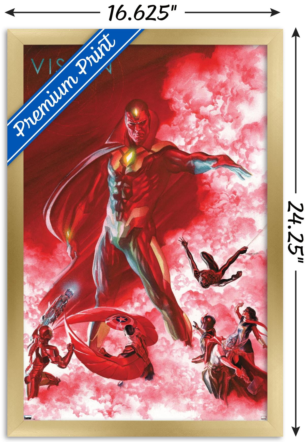 Marvel Comics - Vision - All-New, All-Different Avengers #6 Wall Poster, 14.725" x 22.375", Framed