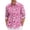 Pink, variant on Fgvctg Long Sleeve Shirts for Men Button Down Cotton Shirt Soft Collared Blouse Date Day Love Heart Print Oversized Business Casual Tops Royal Blue 2XL