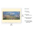thumbnail image 2 of Water Lilies - Giverny Gardens France - From an Original Color Painting by Claude Monet c.1915 - Master Art Print (Unframed) 9in x 12in, 2 of 4