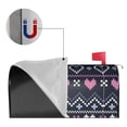 thumbnail image 2 of Naloa Pixel Heart Winter Mailbox Covers Magnetic Post Box Cover Post Letter Box Cover Garden Decor-25.5x21 in, 2 of 8