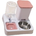 thumbnail image 6 of Cat Feeder and Water Dispenser, 2 in 1 Automatic Pets Feeder, Pet Food Bowls, Pet Supplies for Small Medium Large Breed Cat, Purpose Large Capacity Dog Bowl Drinking Water, 6 of 8