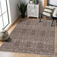 thumbnail image 2 of Hauteloom Lugo Living Room, Bedroom Area Rug - Oriental Traditional Bohemian - Brown - 7'10"- Round, 2 of 19