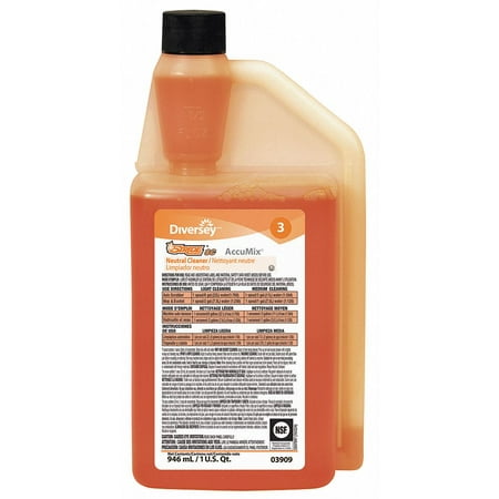- Diversey 32 oz. Neutral Floor Cleaner, 1 EA 32 oz. Orange 903909